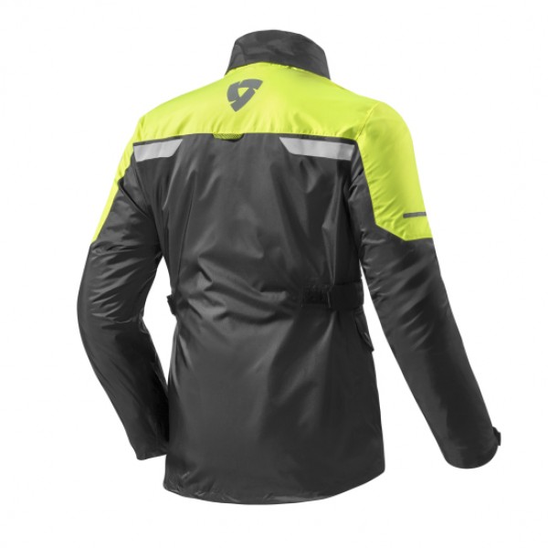 Revit Nitric 2 H2O Black Neon Yellow Rain Jacket